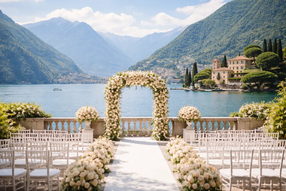 Comment choisir le lac de Côme pour un mariage sur mesure dans une ville historique