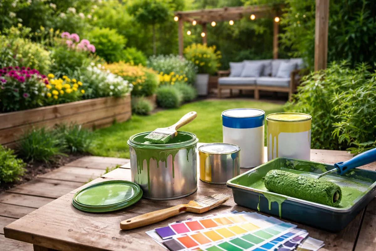 Comment choisir la peinture pour la rénovation d'un jardin