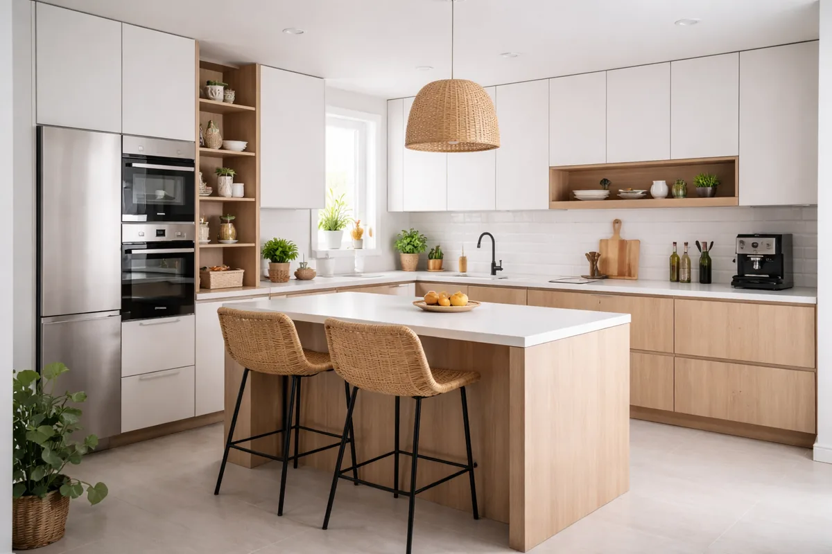 Comment choisir le bon type de meuble de rangement pour une cuisine de 15 m²