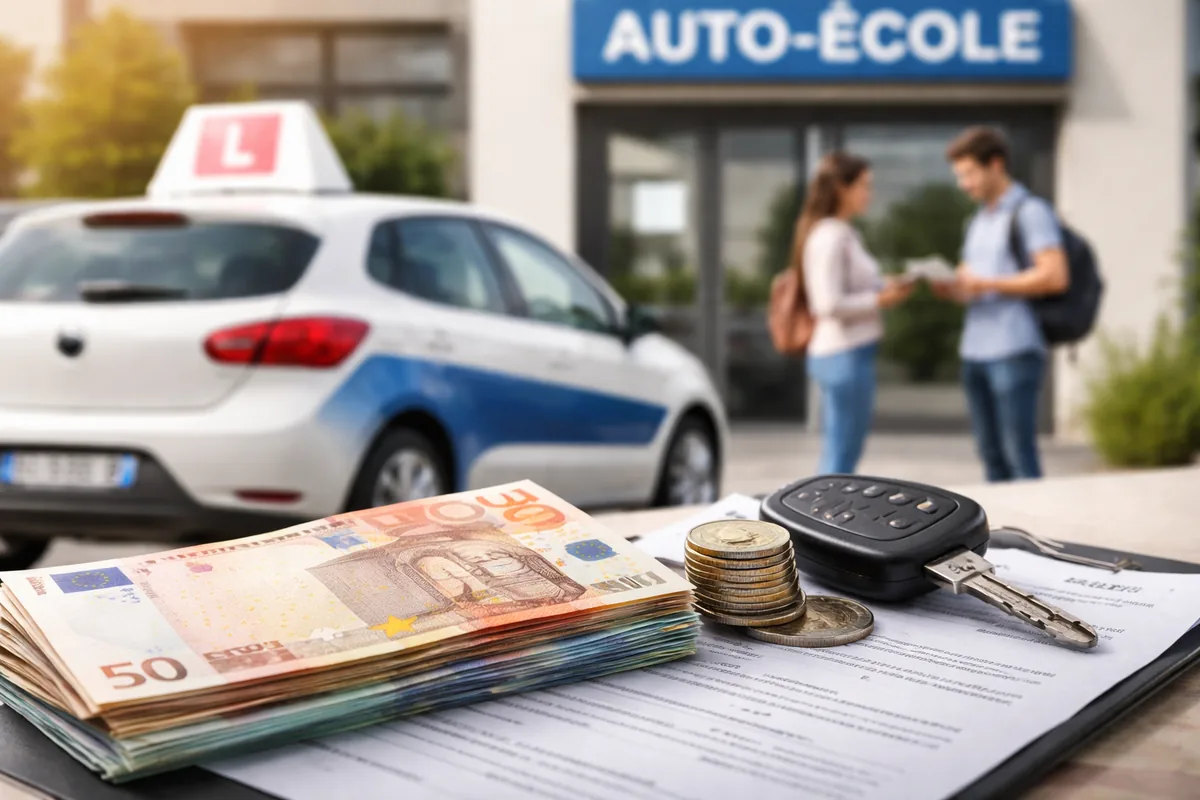 Quel est le coût moyen d'une auto-école pour obtenir son permis de conduire